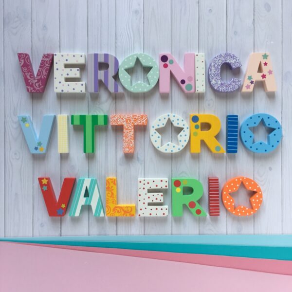 Scritte in legno personalizzate