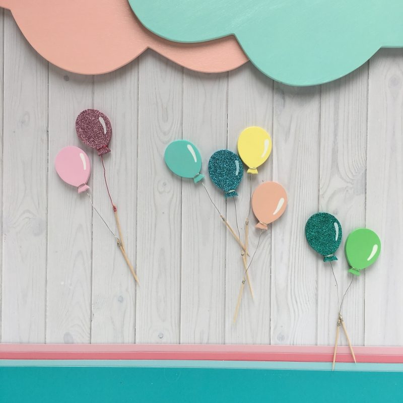 Cake topper palloncini personalizzati - Il tetto delle nuvole