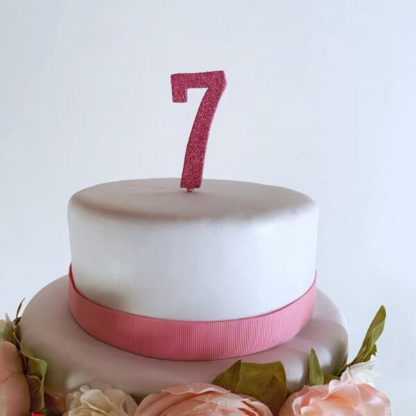 Cake topper numero 7 pronta consegna