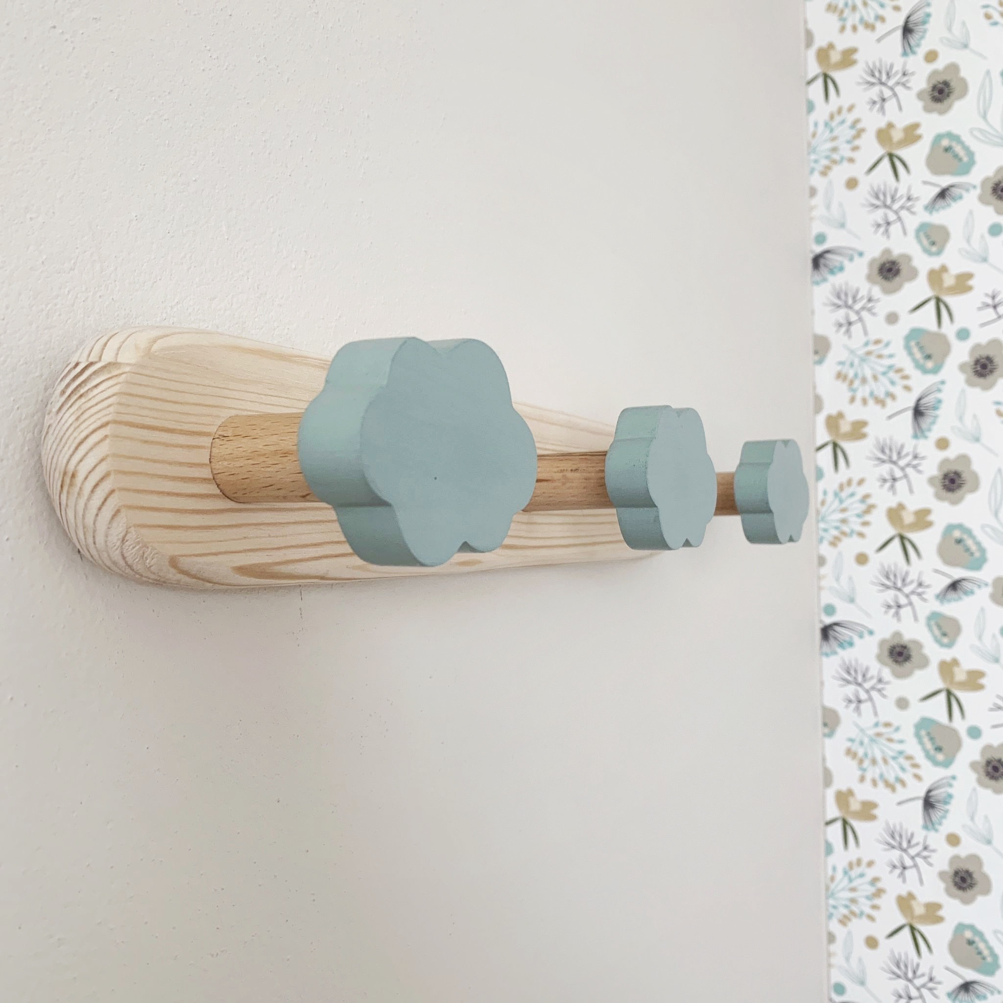 Appendiabiti Da Parete Lungo 97 Cm - 10 Ganci, Legno E Metallo, Perfetto Per Ingresso O Camera