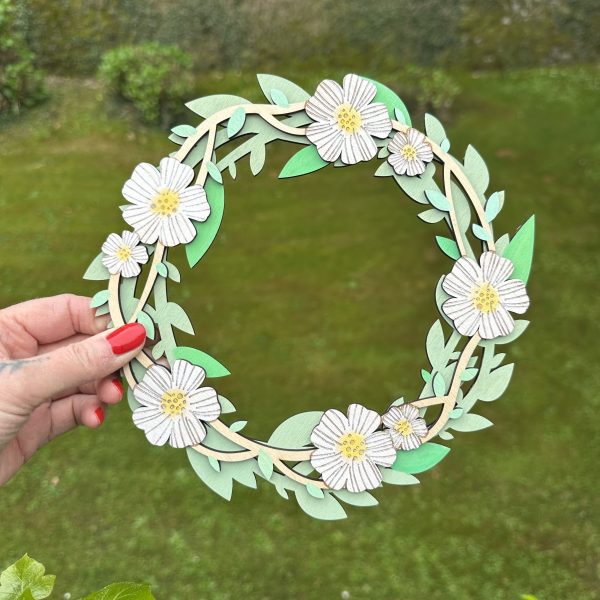 Ghirlanda fiori bianchi