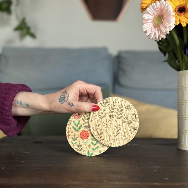 Sottotazza fiorito